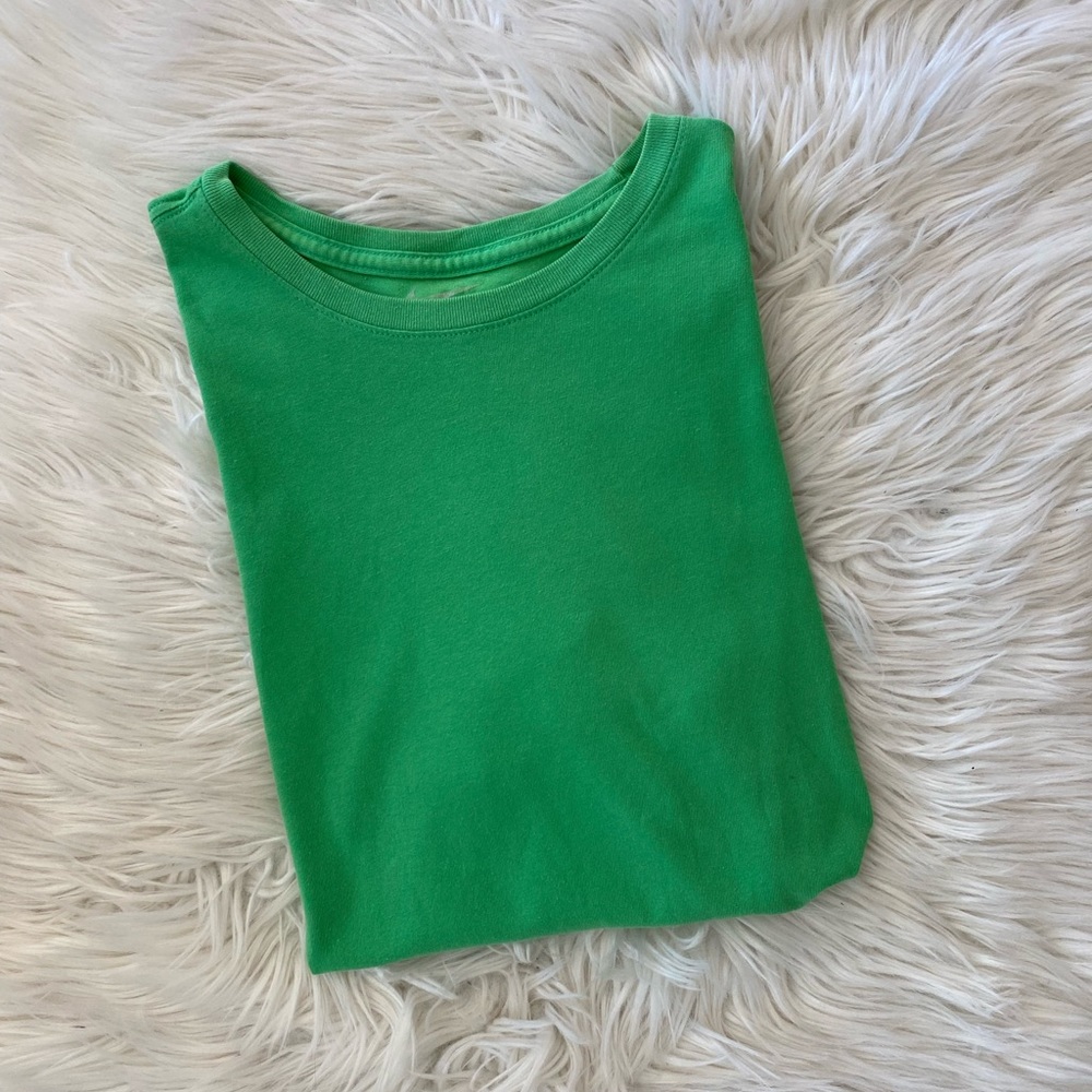 Nike DriFit green cotton-feel tee